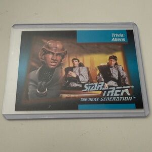 1992 Impel Star Trek TNG Trivia:Aliens Trading Card # 117